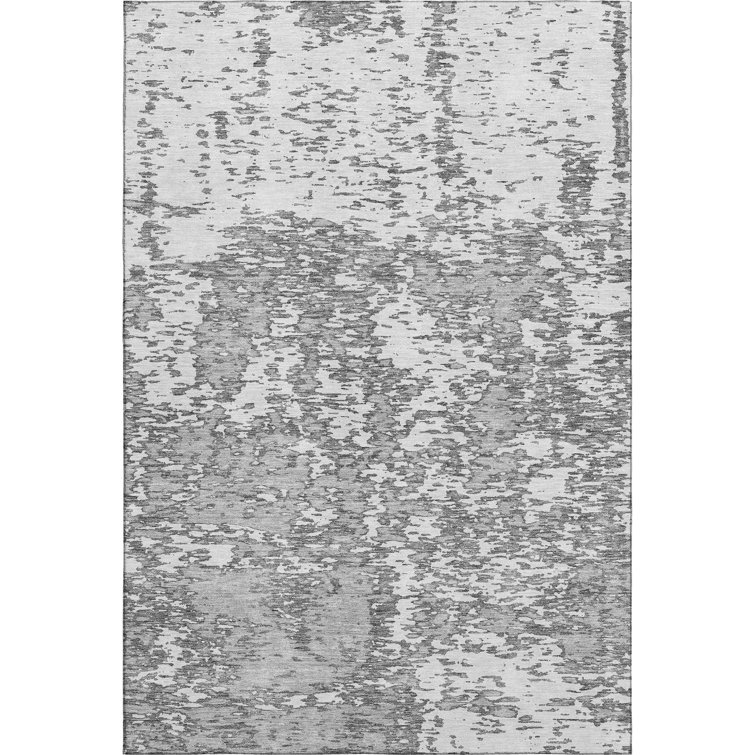 Premium Machine Washable Prisco Gray Rug