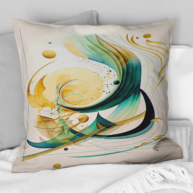 Coussin Golden Spiral Mouvement III - Abstract Spirals