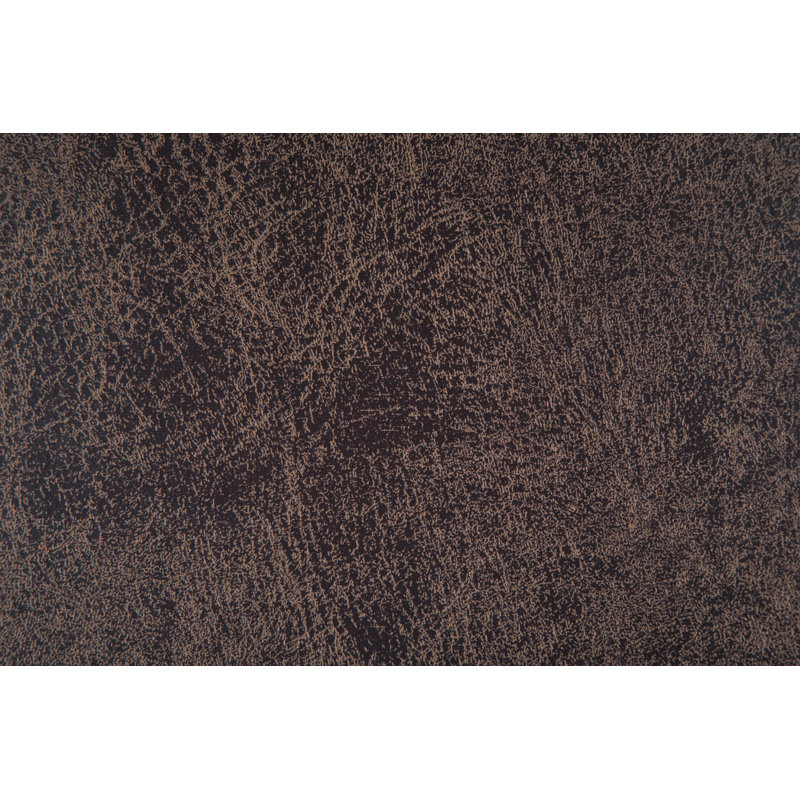 Distressed Brown Faux Leather Storage Ottoman Bench