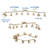 8-Light Adjustable Foldable Arms LED Track Lighting Kit
