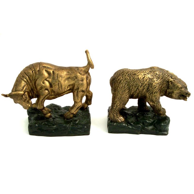 Traditional Metal Non-Skid Bookends
