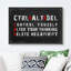 Motivation, CTRL + ALT + DEL - cadre flottant, art textuel sur toile-95982660-95982661
