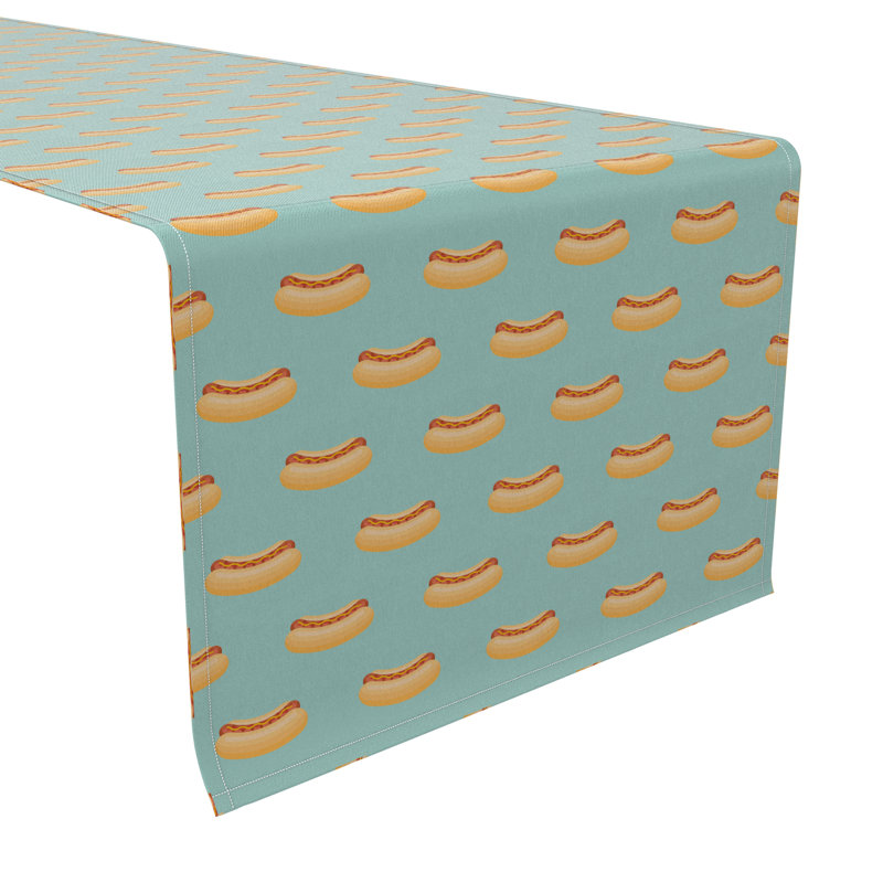 Rectangular Cotton Twill Table Runner, 108" L x 16" W