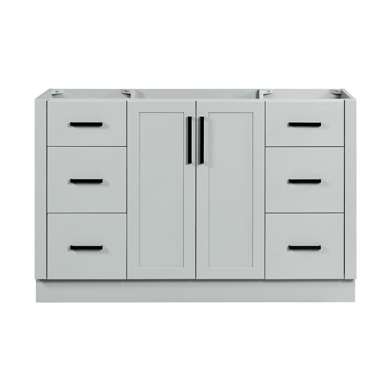   Base de meuble-lavabo simple gris Loren, Gris