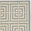 Tapis intérieur / extérieur gris / crème Arneshia-233922008