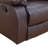 3-Seater Recliner Sofa Chair, Home Theater Sofa with Flipped Backrest and Cupholder, Flannel, Blue-1652346202