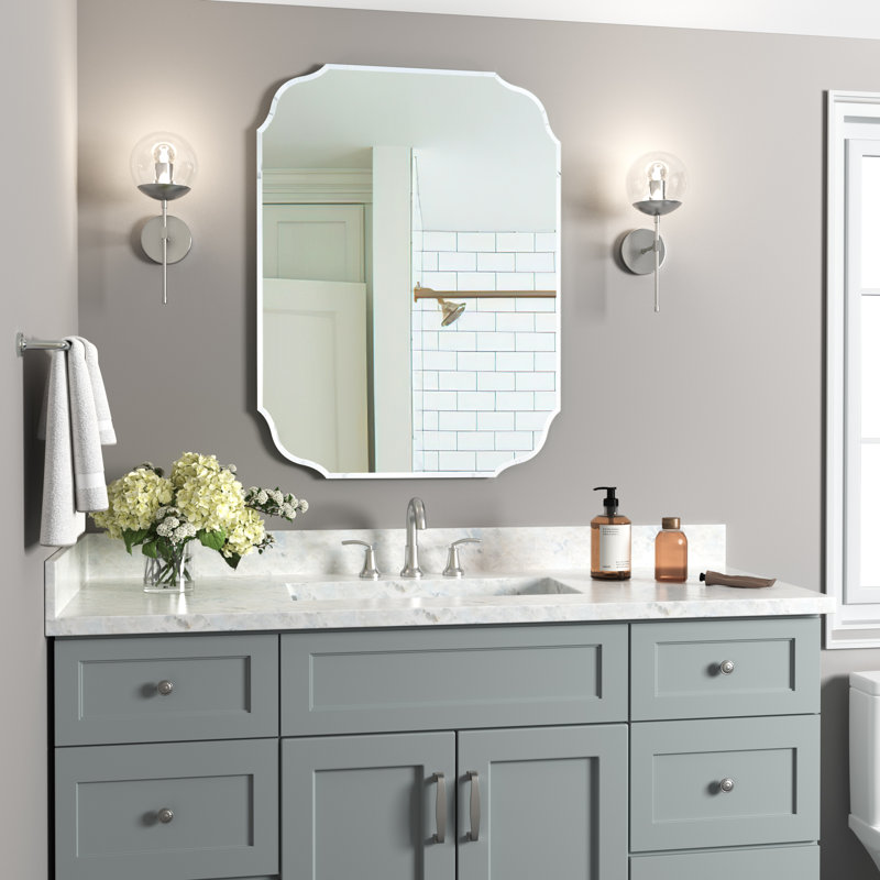 Miroir de salle de bain Arnoud, 25,7 po x 21 po