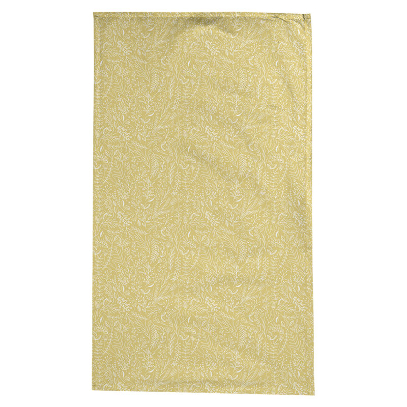Leffel Ditsy Floral Pattern Tablecloth, Yellow/White