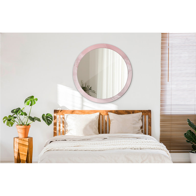 Huldar Glass Flat Wall Mirror, 90cm H x 90cm W