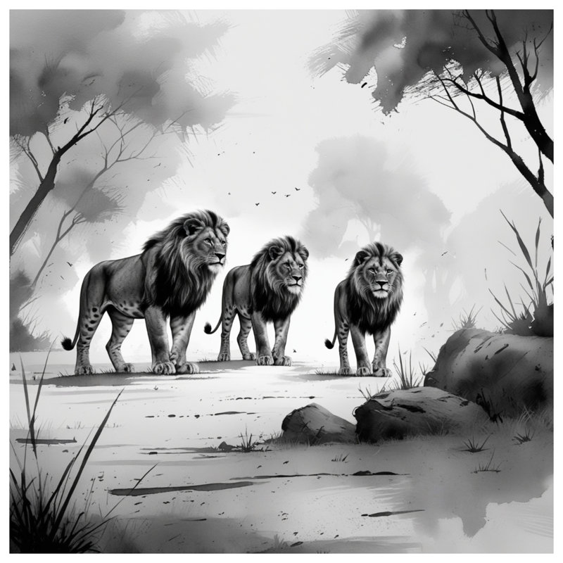 Housse de couette Three Lions, Lit simple