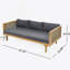 Ensemble de conversation modulaire en rotin d'extérieur en osier pour conversation, résistant aux intempéries, pour le jardin, le patio et la terrasse