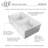 32.75'' L Double Bowl Fireclay Kitchen Sink-9079431
