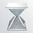 Maycee Mirrored Glass Top End Table