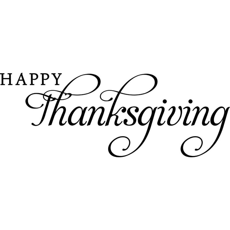 Décalcomanie murale happy thanksgiving