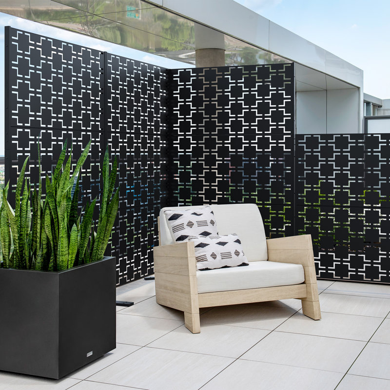 Screen Series Black Plastic Quadra Pattern Screen Set