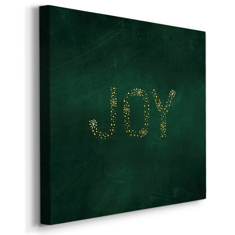 Joy Starburst - vert sur toile, H 24 po x l 24 po x P 1,5 po