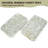 Guein Rectangle Natural Marble Tray,Bianco Palomino