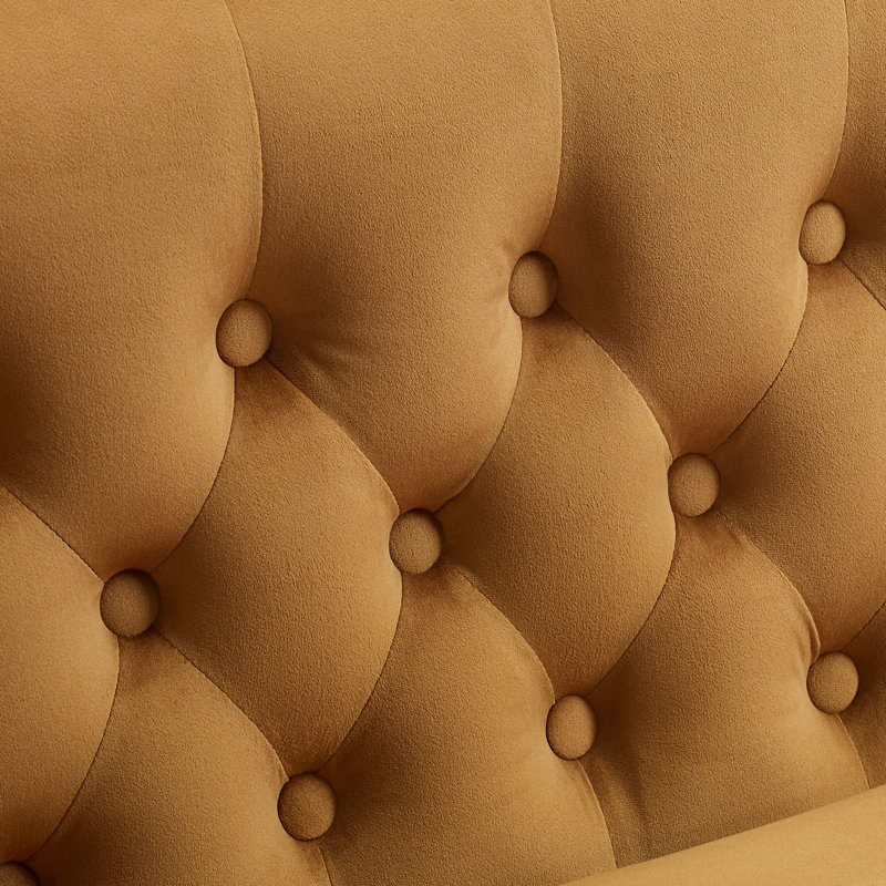 Fauteuil Modway Prospect, Velours cognac