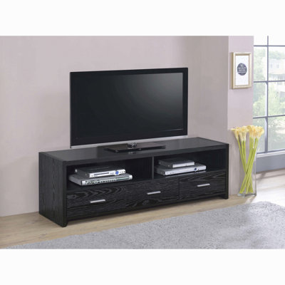 Bossert Black Oak 3-Drawer Engineered Wood Tv Stand