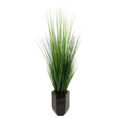 45'' Faux Foliage Grass in Metal Planter