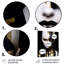 «Gold and Black Woman Glam Elegance II», art mural abstrait en métal-381685972