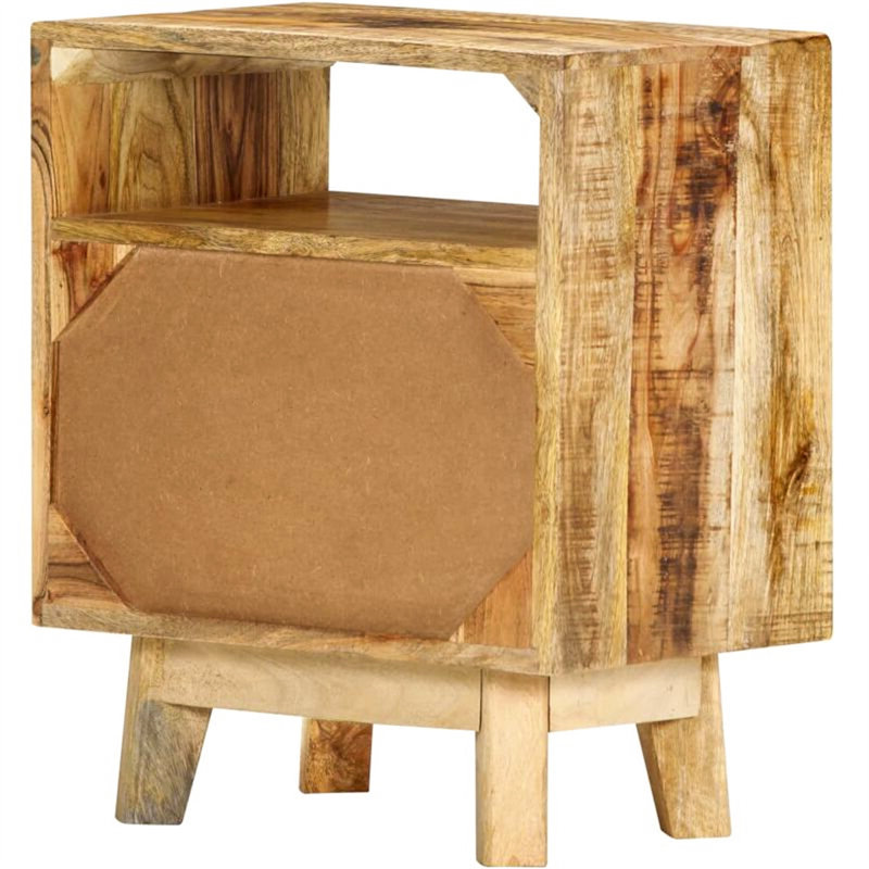 Sheely 40 cm W Solid Wood Bedside Table