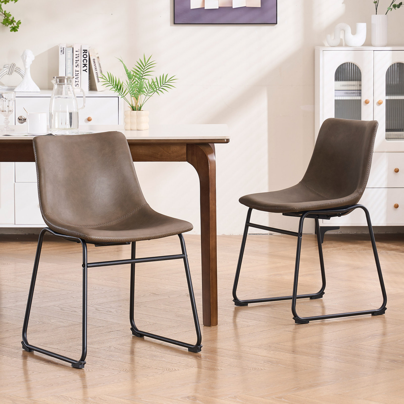 Anke Dining Chair, Dark Brown