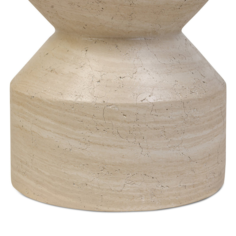 Table de bout Roelf - Sand Striae, Stries de sable
