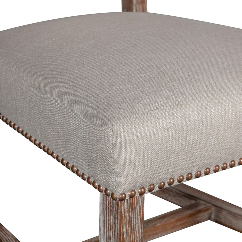 Dani Upholstered Dining Chair, Light Gray