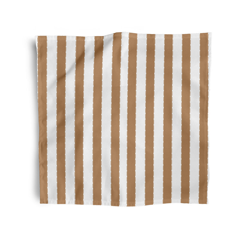 Serviette Stitch in Time, L 18 po x L 18 po, Caramel