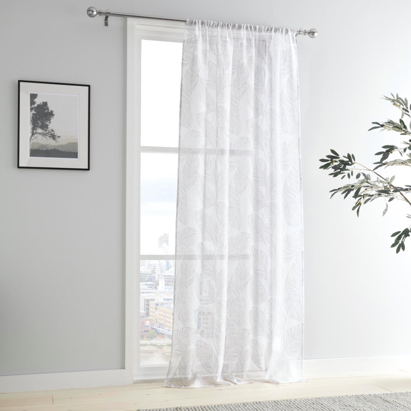 Marinelli 100% Polyester  Voile Panel, Width 182 x Drop 140 cm