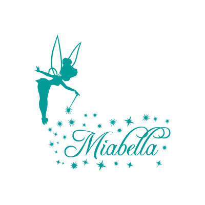 Tinkerbell Abstract Non-Wall Damaging Wall Decal