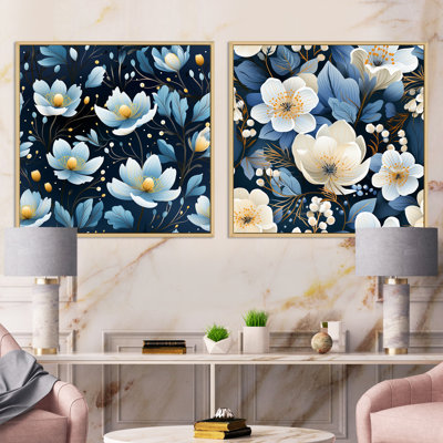 Heald - Floral Square Collage Set Of 2