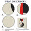 Minimal chat en noir et rouge - impression d'art mural chat-745676806-745676805