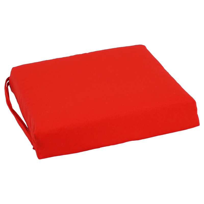 Outdoor 3'' Seat Cushion, Red