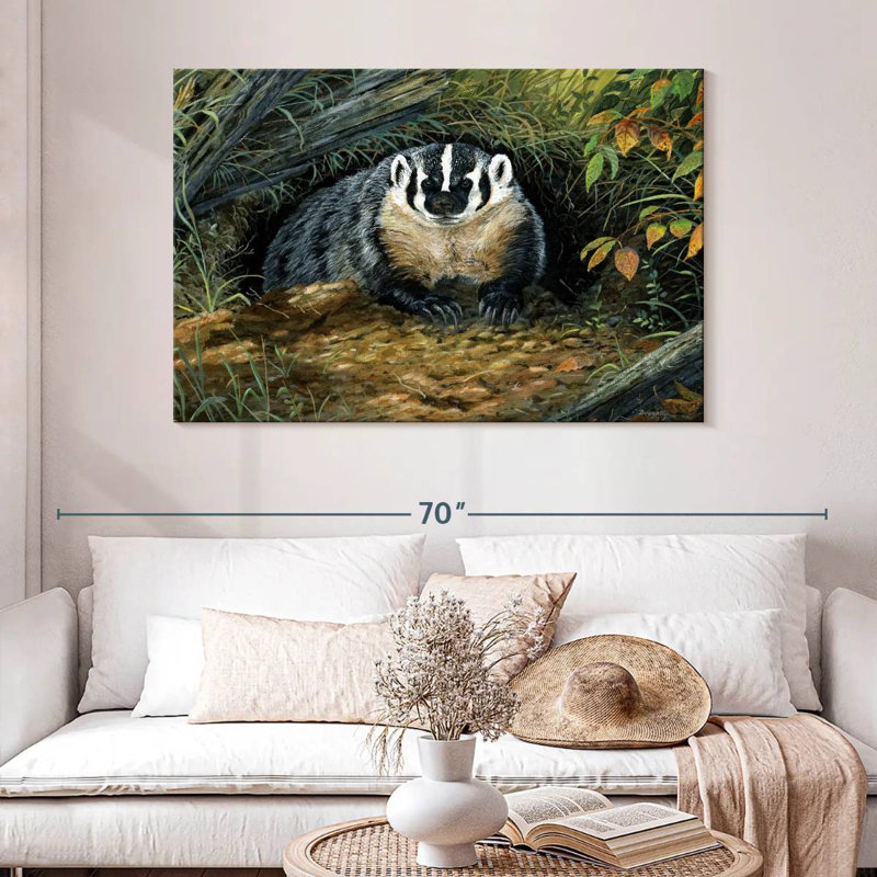 Brampt Wisconsin Badger, 32" H x 48" W