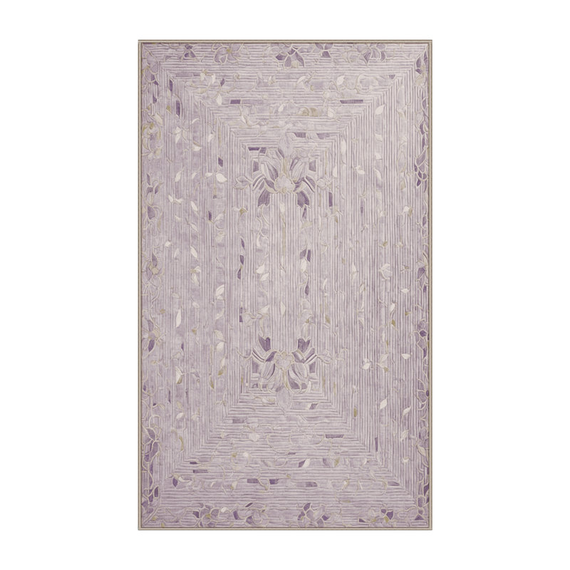 Tapis beige lavable à la machine, Rectangulaire 3 pi x 5 pi