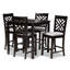 Ensemble de salle à manger 5 pièces de style moderne et contemporain Fraserburgh H 37,4 po x l 18,5 po x P 19,88 po-520633792-520633794