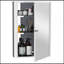 Armoire de salle de bain à miroir, armoire à pharmacie verticale en acier inoxydable de 16 po x 24 po, organisateur de rangement mural avec porte simple?