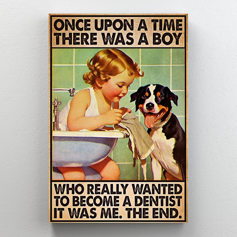 Impression sur toile, "Kyshawn A Boy To Devenir A Dentist", H 36 po x l 24 po x P 1,25 po