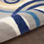 Tapis à motif géométrique gris / bleu Lindall-390377812