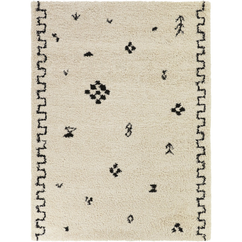 Alcazar Brown/Beige Global Abstract Area Rug, Rectangle 7'10" x 10'