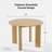 30“H Round Wood Dining Table Kitchen Table with 4 Legs-1933433799-1933433798