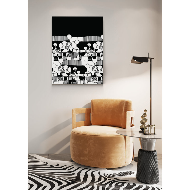 Tutu Tribal Abstract - African par Ify Ojo - impression sur toile tendue, H 16 po x l 20 po x P 3 po