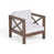 Blanc / bois brun