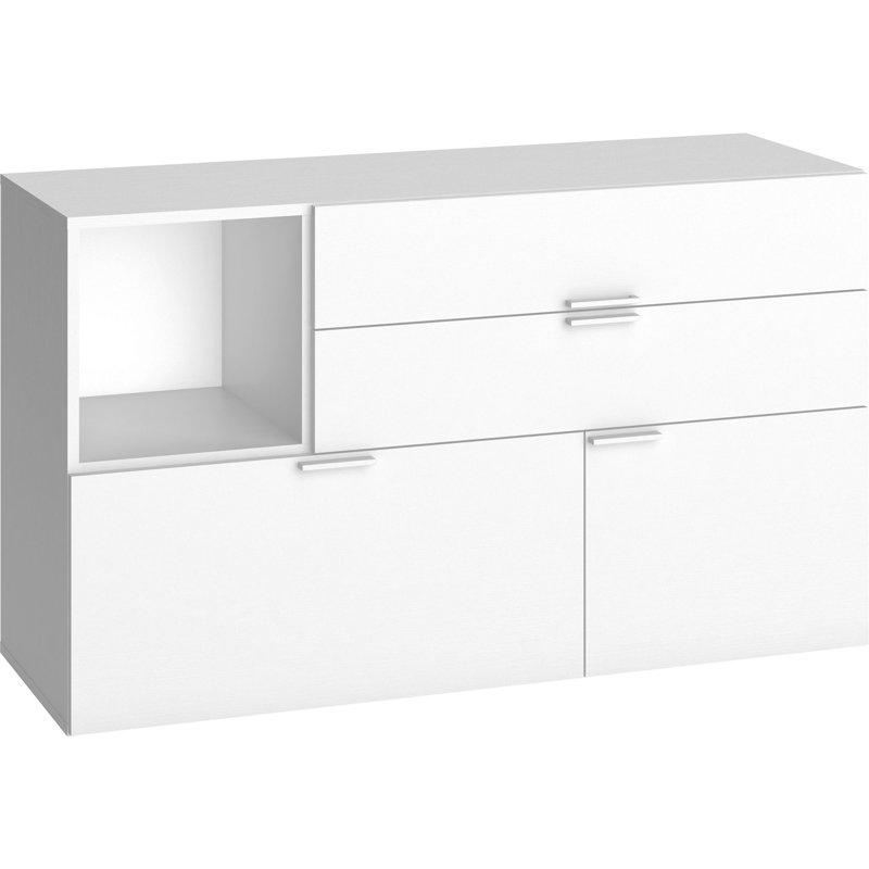 Reba 3 Drawer Sideboard, White