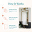 Cadre en bois Morgan avec support de sécurité idéal pour miroir de salle de bain / meuble-lavabo-2063232012-2082844865