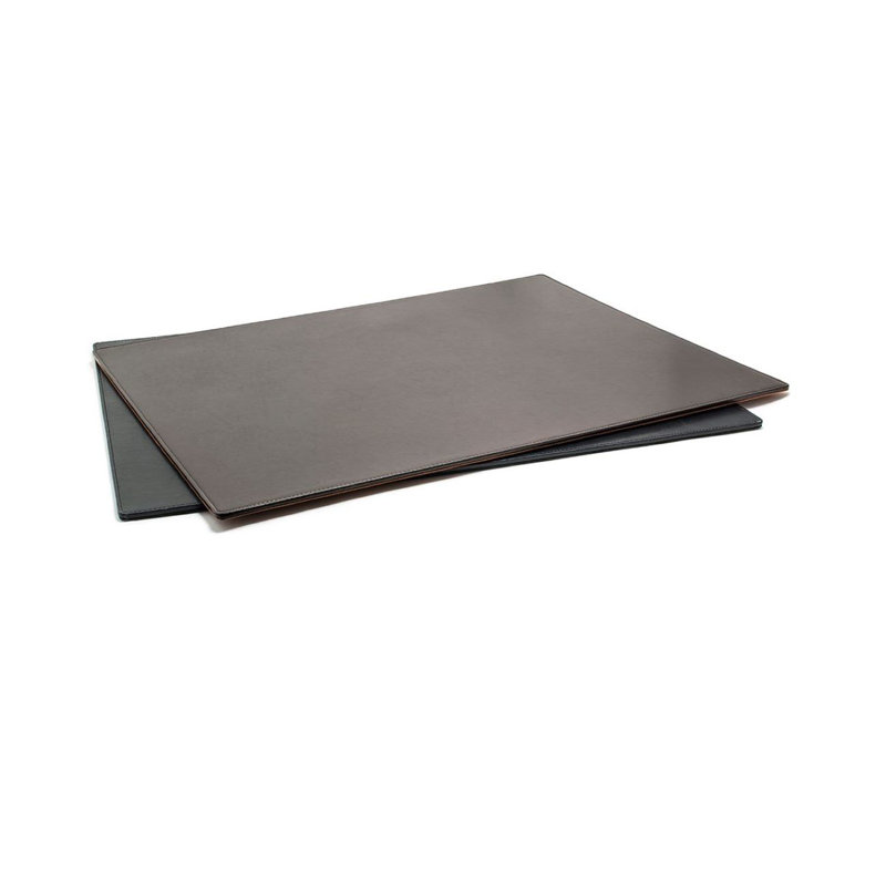 London Faux Leather Desk Pad, Black