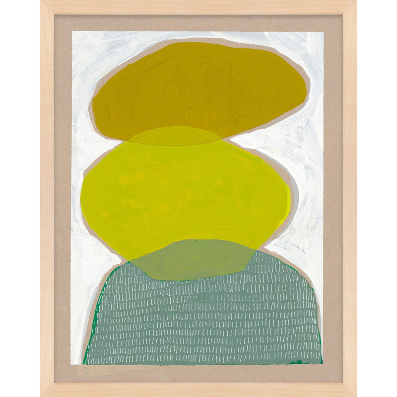 Counterbalance 3 Painting by Andrea Stokes, 38" H x 30" W , Gold Framed