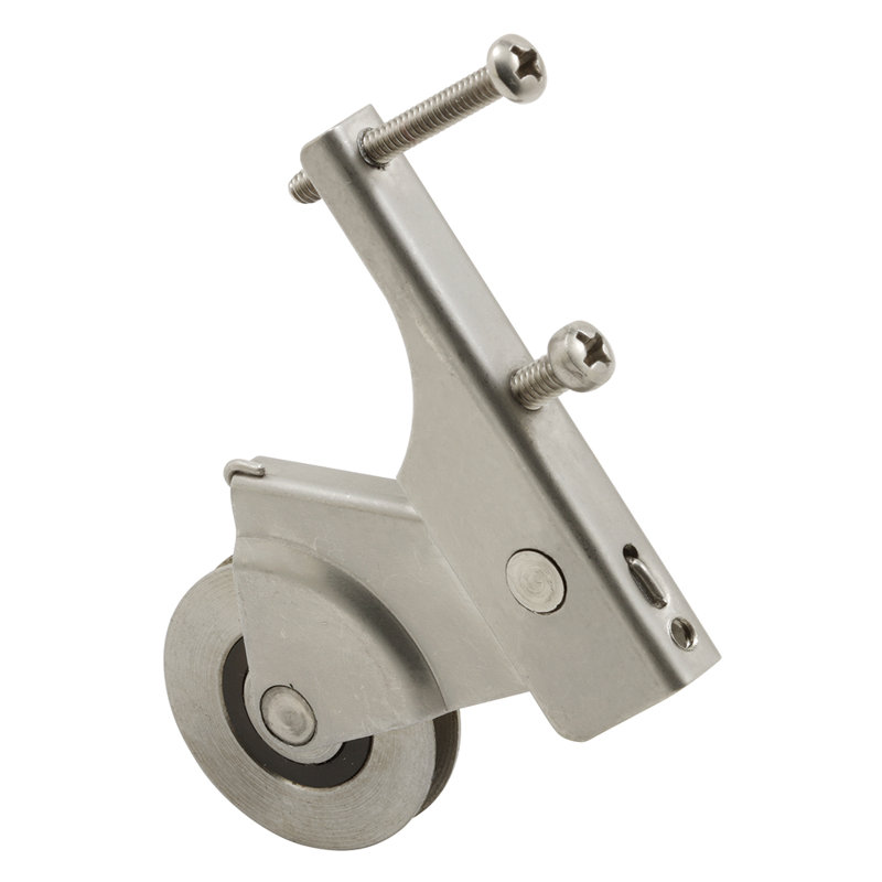 1-1/4 in., Stainless Steel, Spring-Loaded Sliding Screen Door Roller with Ball Bearing, Bay Mills